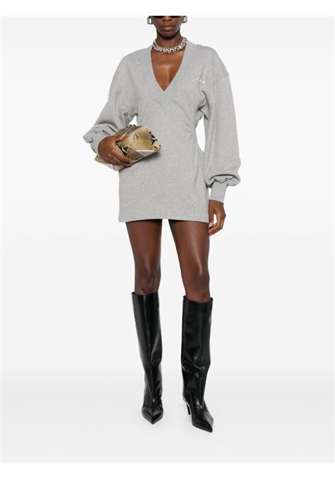 Grey logo-detail jersey dress The attico - women THE ATTICO | 251WCA00436JJF003AA183